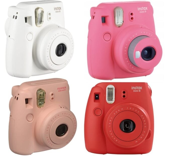 4 tk Fujifilm Instax Mini polaroid kaamera rent