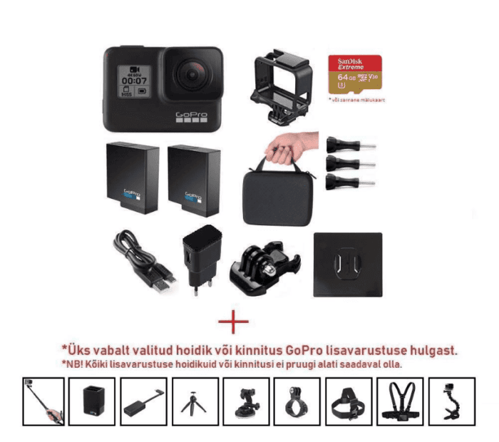 GoPro rent Hero7 Black videokaamera