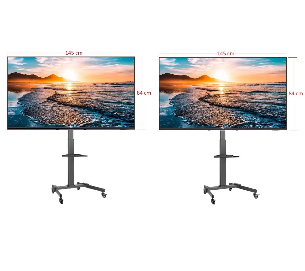 2 tk 65 led ekraani rent reguleeritava jalaga