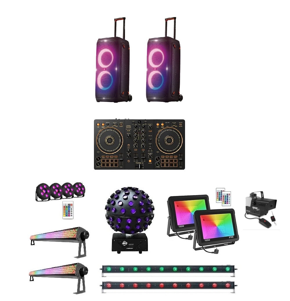 DJ puldi + kõlarite + peovalgustite rent